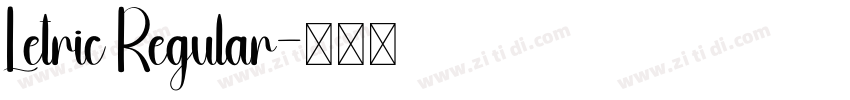 Letric Regular字体转换 Letric Regular字体转换